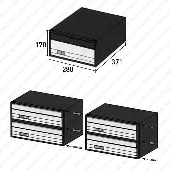 Caixa para correio - Alum�nio